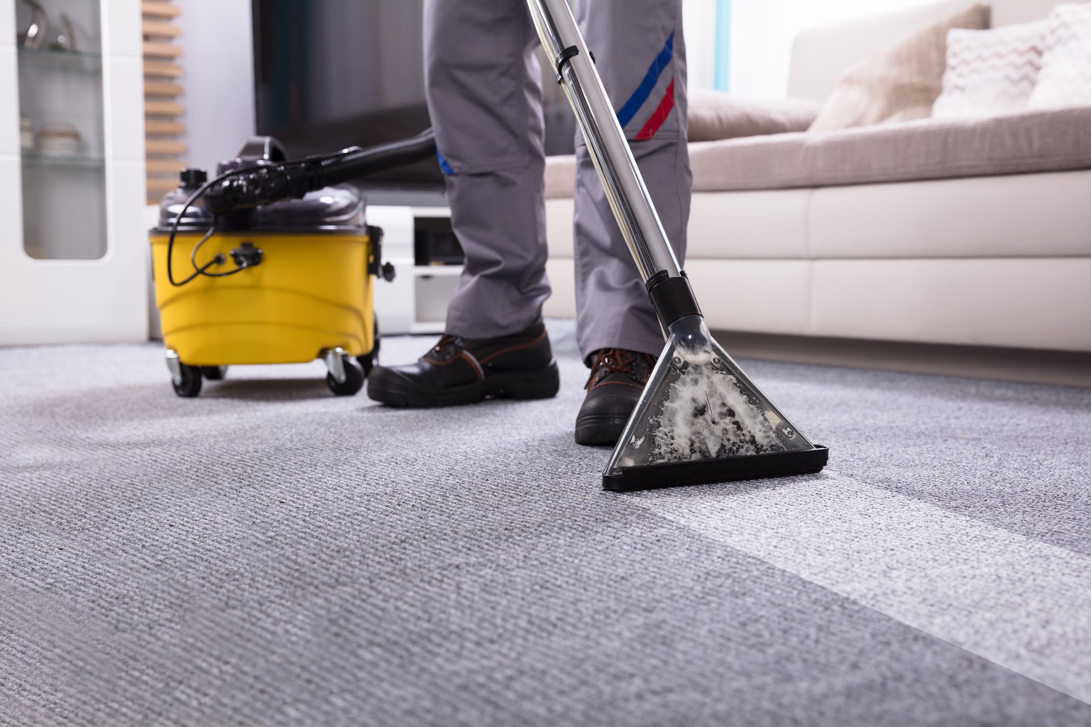 Professional carpet cleaning equipment